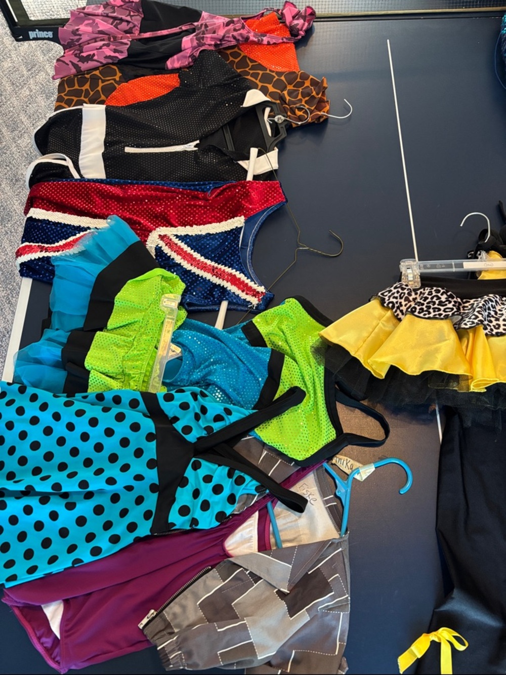 Assorted Colorful Dance/Costume Leotard Lot - Polka Dot Teal Featured
